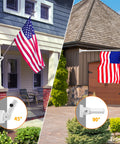 Built Tough 1 Inch Flag Pole Wall Mount Bracket With Secure Hardware Kit 180 Adjustable Premium Aluminum used for holding flags at 45 and 90 degrees.