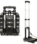 Folding Luggage Cart With Lightweight Aluminum Frame Collapsible Portable Dolly For Travel And Moving Office Use Travel Ready