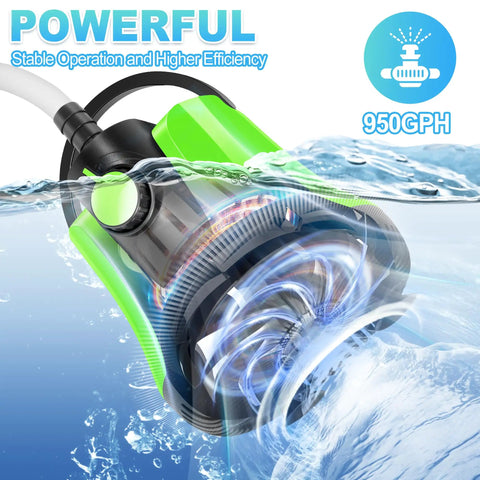 Submersible Sump Pump With Adjustable Flow For No Fuss Water Removal Portable Electric Pool Draining Pump in action