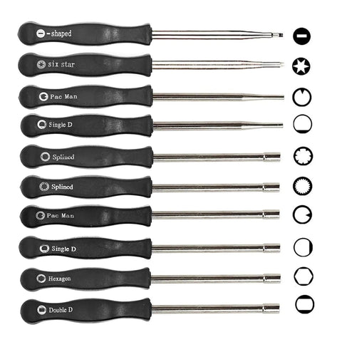 Carburetor Adjustment Tool Screwdriver Kit Pack Of 10 For 2 Cycle Small Engine Trimmers Chainsaws And Leaf Blowers With Wide Compatibility