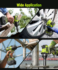 Heavy Duty 1/2 Inch Cordless Brushless Impact Wrench Packing Beast Mode 1032 Ft Lbs Of Breakaway Torque used on various applications.