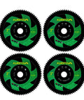 Four Pack 3 Inch HSS Circular Saw Blades With 72 Teeth For Fast Clean Cuts On Copper Aluminum And Non Ferrous Sheet Metal 10mm Arbor