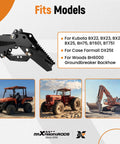 Backhoe Thumb Excavator Claw Universal Attachment for Kubota and Deere Tractors Fits Backhoes Up to Three and a Quarter Inch Boom
