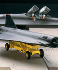 SR 71 Blackbird Model Kit 1 72 Scale With 66 Pieces Skill Level 4 Includes GTD 21 Surveillance Drone Cart Detailed Surface