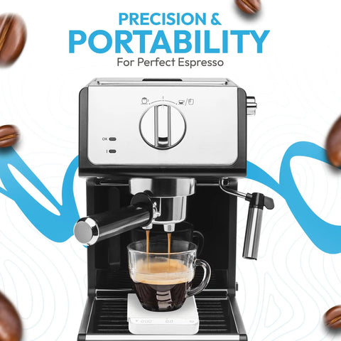 Mini Coffee Scale With Timer For Espresso And Pour Over Brew On The Go Digital Barista Weight Scale With espresso machine