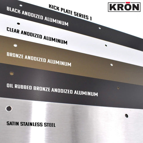 Heavy Duty Clear Anodized Aluminum Door Kick Plate 8X34 Tough As Nails Scratch Shield For Wood Or Metal Doors Straight Up 18 Gauge USA Made Protection
