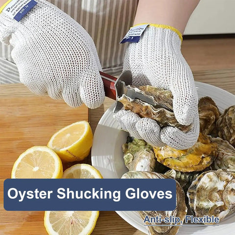 Level 8 Cut Resistant Kitchen Gloves For Food Prep And Heavy Duty Slicing, Reinforced With Stainless Thread, ANSI 8 Safety Rating, Food Grade Protection For Meat, Oyster Shucking, Fish Fillet, Kitchen Tasks And Wood Carving, Small