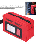 Lockout Tagout Kit Bag For Loto Devices, Heavy Duty Polyester Organizer with visible display, large capacity storage bag