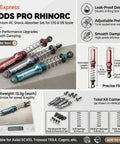 Pro P4 95mm Adjustable Shock Absorbers Set For One Tenth Scale RC Crawlers Four Pieces Upgrade For Axial SCX10 TRX 4 And Similar Rigs Holds 2 To 4 KG MOA Shafty Loads Built Tough As Nails With Aluminum And Carbon Fiber in various colors on display