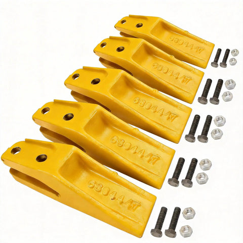 Trenching Bucket Teeth For Five Eighth Inch Lip Buckets Bolt On Unitooth Five Pack Fit Excavators Backhoes Skid Steers Yellow