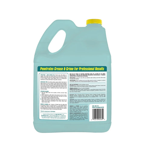Back label of Oxy Solve Total Outdoor Cleaner Concentrate For Pressure Washer And Manual Use Peroxide Powered Cleaner.