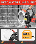 16 Inch 9500W Brushless Concrete Ring Saw Beast With Titanium Blade For Granite And Cement Deep Groove Cutting At 3000 Rpm dust-free water cutting in action