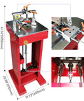 Manual Picture Framing Underpinner Tool For Frames No Power Needed Silent And Sturdy Nailer Compact Framing Machine With 7mm 10mm 12mm 15mm V Nails Easy High Quality Build For Pro Grade Picture Frame Joints, red steel body