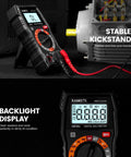 Pro Grade Digital Multimeter 4000 Counts for Home and Auto Use, Voltage Tester With ACDC Readings, Ohms, Continuity, Diode, Capacitance, NCV, Handy Battery Indicator, DIY Electrical Tool with backlight and kickstand