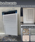 Heavy Duty Aluminum Louvered Access Panel For Wall Ventilation And Plumbing Drywall Inspection, 47x45 inch, suitable for various wall types.