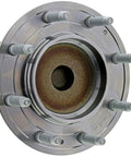 Front Wheel Bearing And Hub Assembly Built Damn Tough For Butter Smooth Rides And No Wheel Wobble On 2020 To 2022 Chevrolet Silverado And Gmc Sierra Hd Trucks Rwd, showing polished steel construction and bolt fittings.