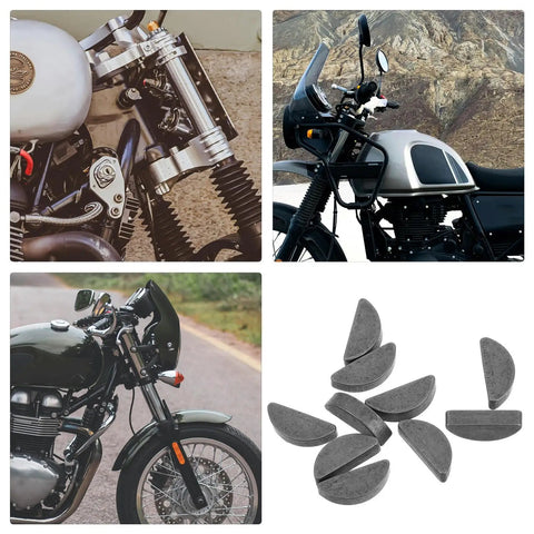 Heavy Duty 10 Piece Woodruff Key Assortment Kit Fits Perfectly 47cc And 49cc Two Stroke Engines Crankshaft Replacement Parts For Mini Bikes Go Karts Pocket Bikes Smooth Operation Stable Ride Solid Build And Tight Fit All Off Road Projects, gray steel keys