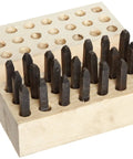27 Piece Reversed Stamp Letter Set In Steel With 1 Sixteenth Inch Character Size For Metal And Leather Crafting Pro Grade Precision Lettering