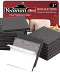 Ironclad Non Slip Furniture Pads 16 Pack 2 Inch Round Grippers Anti Scratch Floor Protectors For Hardwood Laminate Tile, rubber pads on display.