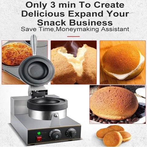 Judyssy Electric Panini Press And Waffle Maker With Adjustable Temp Control 50-300c, showcasing cooking timer and non-stick design.