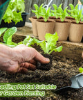 600 Piece Bulk Seed Starter Pots Kit With 2.36 Inch Seedling Pots And 1.18 Inch Coir Fiber Grow Soil, Planting Labels And Trowel Set used in garden