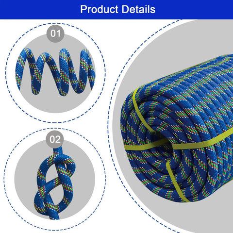 Heavy Duty 3/4 By 50 Foot Double Braided Polyester Arborist Rigging Rope Built Like A Tank For Tree Climbing Rigging And Yard Hauling Delivers Zero Stretch