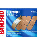 Band-Aid Flexible Fabric adhesive bandages, blue box, 1 x 3 in, 100-count, Amazon