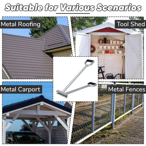 Two In One Hand Seamer For Sheet Metal Heavy Duty Standing Seam Tool For Easy Bending And Seaming Roof Edges Waterproof Clip Lock.