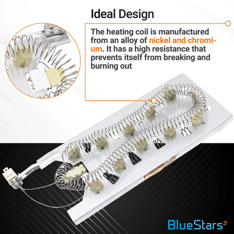 DIY Dryer Heating Element Kit Replacement For Whirlpool Kenmore Maytag KitchenAid Amana GE Dryers 3387747 image
