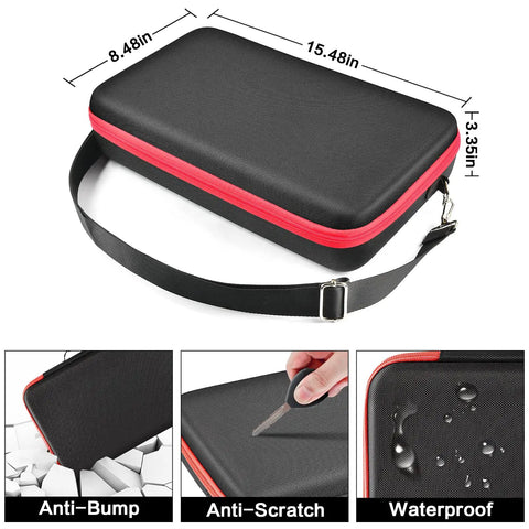Beefy Extra Large Hard Case For Milwaukee M12 M18 And 18V 20V Tool Batteries And Charger, Anti-Bump, Scratch, Waterproof, Black