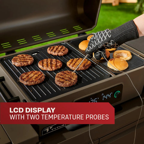 Heavy Duty Rolling Outdoor Kitchen Island Cart With Electric Griddle And Portable Bbq Grill Slick Smooth Rollin Wheels Drop Dead Simple Snap Together Setup Ultimate Backyard Cookout Station Built In Storage