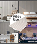 Self Adhesive Soundproof Acoustic Wall Panels For Room Treatment Game Changing Noise Absorbing Foam Tiles To Knock Out Echoes And Smooth Out Reverb With Zero Sweat Peel And Stick Install Camel Color 10 Pack in living room, bedroom, office, and recording studio.