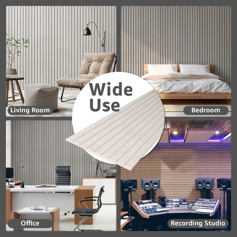 Self Adhesive Soundproof Acoustic Wall Panels For Room Treatment Game Changing Noise Absorbing Foam Tiles To Knock Out Echoes And Smooth Out Reverb With Zero Sweat Peel And Stick Install Camel Color 10 Pack in living room, bedroom, office, and recording studio.