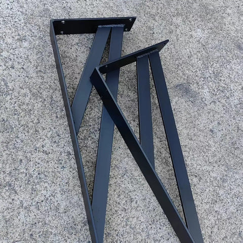 Killer Heavy Duty Shelf Brackets 80 Inch White Wall Mounted Triangle Supports 800 Kilogram Load 5mm Thick Steel Pack Of Two on concrete