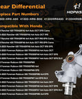 Beefed Up Rear Differential Replacement For Honda Rancher 420 TRX420 And Foreman Rubicon 500 TRX500 TRX520 ATVs with part numbers