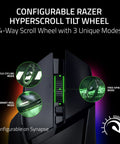 Basilisk V3 35K Wired Ergonomic Gaming Mouse With HyperScroll Tilt Wheel showing 4-way scroll options