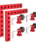 7.1 Inch 90 Degree Positioning Squares Right Angle Clamps For Woodworking, Aluminum Alloy L Type Cabinet And Picture Frame Jig