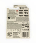 Back packaging of 55th Anniversary Pearl And Chrome Dodge Challenger SRT Diecast Car 2023 with details and logos