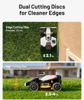 2026 Upgrade LUBA Mini 2 AWD Robot Lawn Mower For A 0.37 Acre Yard Dual Cutting Discs Edge precision 2.1 inches