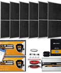 Off Grid Solar Power Kit For RV And Cabin Living With Six 195W Panels, Two Lithium Batteries 280Ah 12.8V, 60A MPPT Controller, 3000W Pure Sine Wave Inverter, 5.52KWh Daily Output, Camping Ready Backup Power On The Go