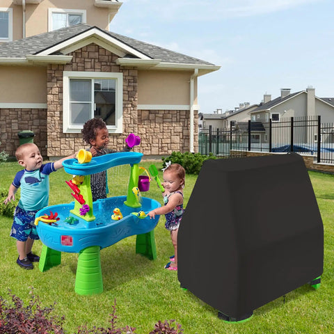Heavy Duty Kids Water Table Cover With 600D Oxford Fabric, Waterproof Dust Proof And Anti UV, Fits Most 41 X 25 X 33 Inches Water Tables