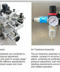 Bulletproof Stainless Steel Desktop Auto Labeling Machine Slick Top And Side Applicator adjusting handwheels for precise bottle application.