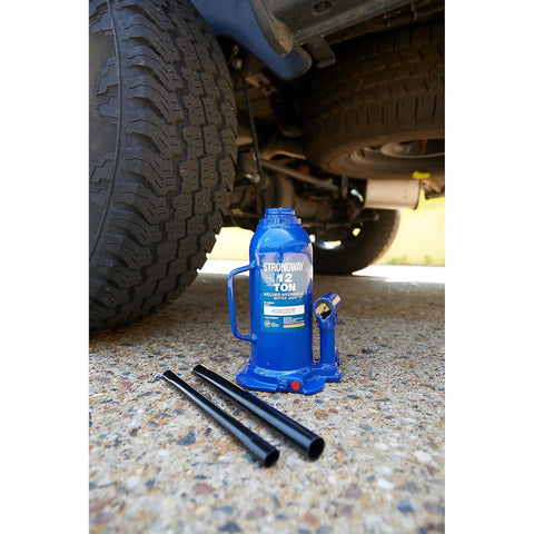 Badass 12 Ton Hydraulic Bottle Jack With High Grade Steel Welded Base For No Sweat Shop Grind Daily Auto Repair And Farm Hauling 15.94 To 18 Inch Lift Height Built Legit