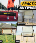 Adjustable Volleyball Net System For Backyard Practice With Freely Height-Adjustable From 6.5 To 8 Feet setup in various locations.