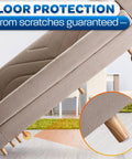 100 Pcs Plastic Furniture Feet with Nail On Glides for Chair Legs fits 0.6 to 0.7 inches low profile 0.2 inch on couch legs