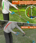 Ergonomic Trimmer Grip With Bracket Clamp For Weed Wacker Extension Handle Pain Relieving All Day Comfort For Long Sessions