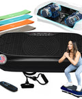 Waver Mini Vibration Plate For Full Body Toning And Lymphatic Drainage With remote, bands, 99 speed levels, home gym use