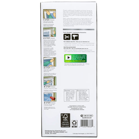Max Strength Window Insulation Kit For Winter Drafts, Heavy Duty Shrink Film Insulator, Easy Install Fits Patio Doors And Large Windows, Indoor Installation With Tape, Clear 84 By 120 Inches, 1 Pack