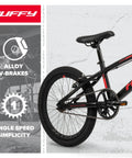 Axilus Kids BMX Bike For Intermediate Riders With 20 Inch Wheels, Sturdy Steel Frame, Single Speed Gearing, Alloy V-Brakes