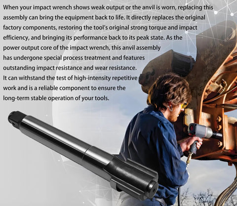 Top Shelf 1 Inch Anvil Assembly 285B A726 6 Replacement For Ir 285A 285B 285B 6 295A Pneumatic Impact Socket shown in use.